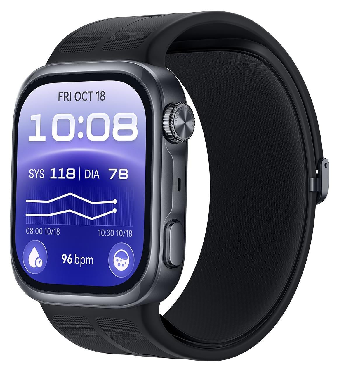 Huawei Watch D3 Smartwatch met ECG-functie en gezondheidsmonitoring, zwart