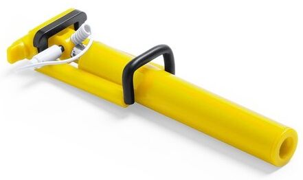Perche publicitaire selfie Rontiver acier inoxydable jaune
