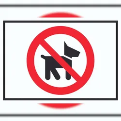 HB-Druck Wir müssen draußen bleiben Symbol Schild A2 (420x594mm)
