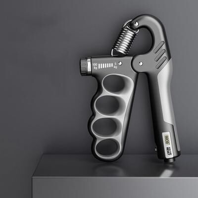 Inspired Deals Adjustable Hand Grip Strengthener With Counter 5 100kg Forearm Trainer electronic Counter Gray