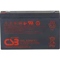 CSB HRL634W - Blei-Vlies-Akku, Hochstromakku, 6 V, 34 W