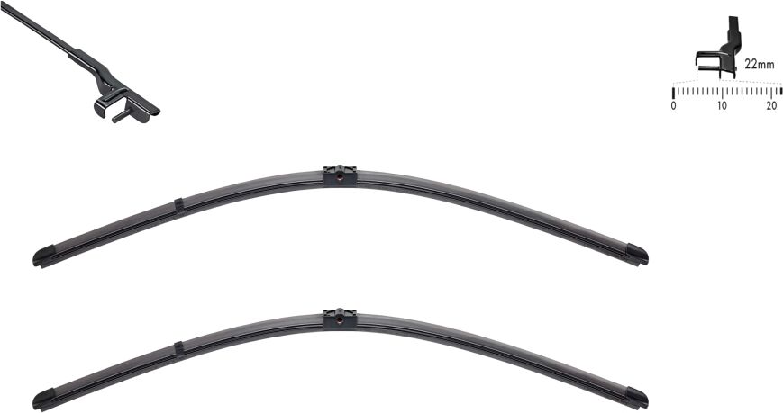 Swf Wischblatt Original Visioflex Set 119374 Vorne Für Bmw