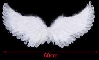 Inspired Living Angel Wings Costume Set With Feather Angel Wings, Halo Headband & Star Wand For Kids And Adults 23.62 17.72 Inches