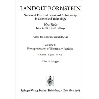 Photoproduction of Elementary Particles / Photoproduktion von Elementarteilchen, Gebundene Ausgabe von H. Genzel,P. Joos,W. Pfeil, Springer Berlin,