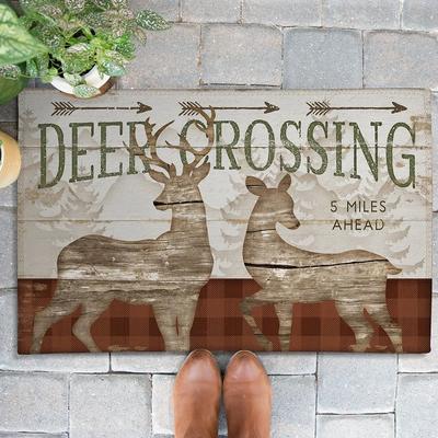 Laural Home Deer Crossing Outdoor Door Mat