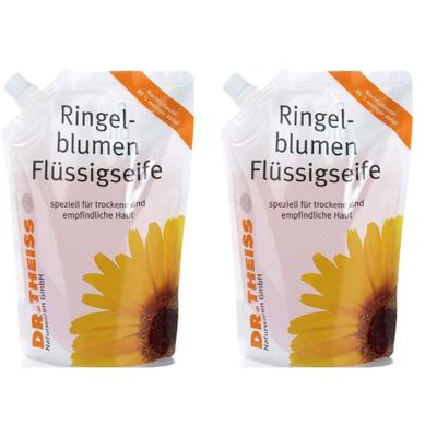 Dr.theiss Ringelblumen Seife Nachfüllbeutel 2x 2x500 ml Flüssigseife