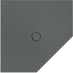 BetteFloor Caro Fünfeck-Duschwanne, 1000x1000mm, 7211-403, Farbe: Smoke