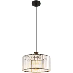Pendelleuchte Kristall Wohnzimmerlampe Hängelampe Fernbedienung dimmbar Farbwechsel, 1x 4W 470Lm warmweiß, DxH 31x120 cm