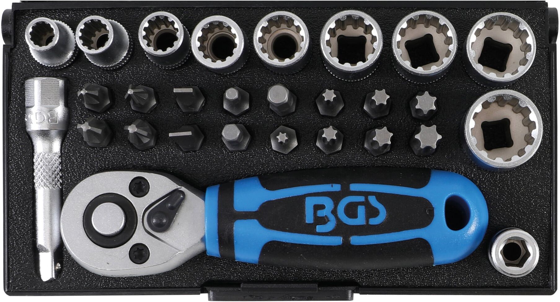 BGS Steckschlüssel-Satz Antrieb 6,3 mm 28-tlg. ; BGS technic (2143)