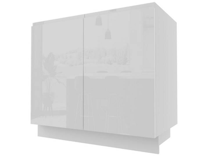 Feldmann-Wohnen Unterschrank Florence (Florence, 1-St) 90cm Front- & Korpusfarbe wählbar grifflos 2-türig Soft-Close-Funktion