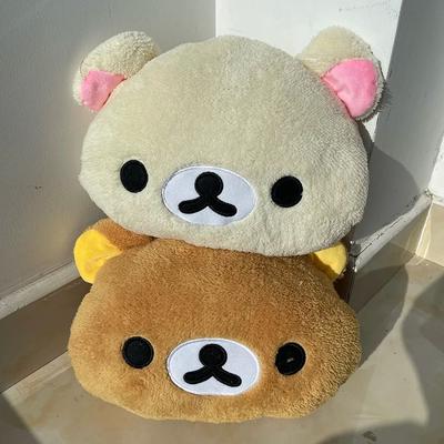 Uplifted Goods Cute Plush Bear Hand Pillow Soft Warm Stuffed Cushion brown 11.81 In