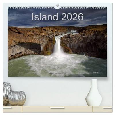 Island (hochwertiger Premium Wandkalender 2026 DIN A2 quer), Kunstdruck in Hochglanz