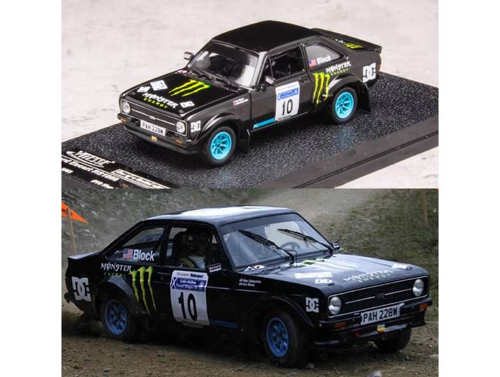 Modèle de voiture en alliage de rallye WRC Escort RS1800 à l'échelle 1:43