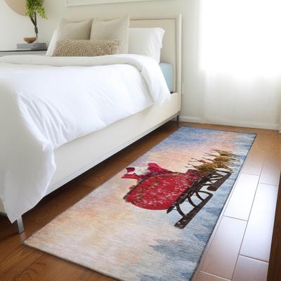 Addison Rugs Premium Washable Super Santa Sleigh Soft Mayfield Rug