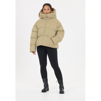 Outdoorjacke ATHLECIA "Breya", Damen, Gr. 40, beige (braun), 100% Polyester, unifarben, normal, ohne Ausschnitt, Jacken Outdoorjacke, mit hochwertiger Primaloft-Isolierung