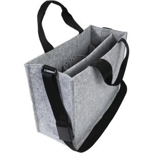 Sigel Laptoptasche Desk Sharing Bag Classic M, hellgrau, 100% recycelter Filz, bis 15,4 Zoll