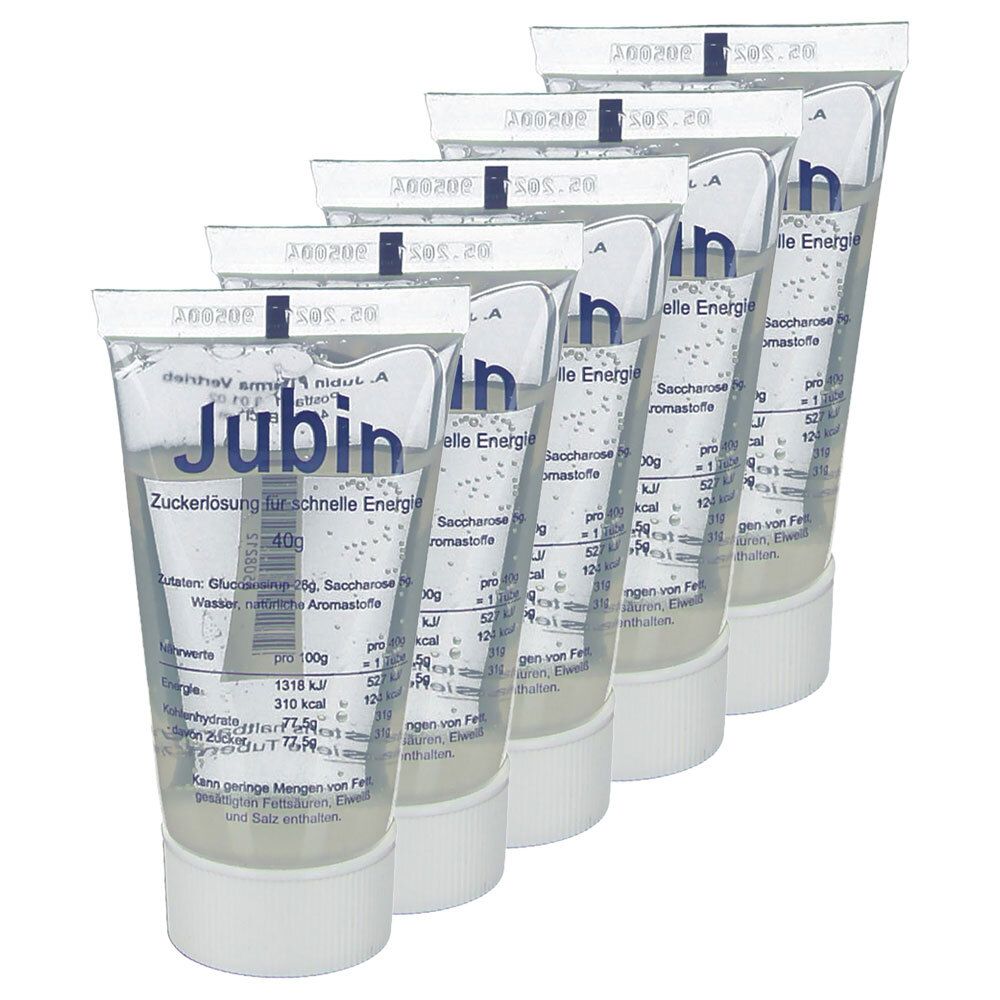 Jubin Zuckerlösung schnelle Energie 5x 5x40 g Lösung