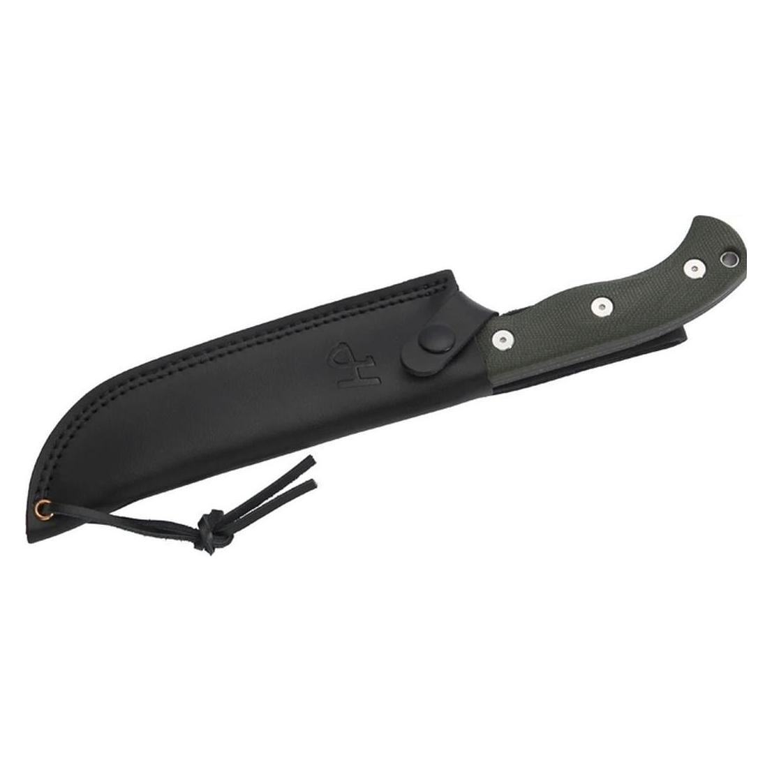 Herbertz Camp- und Outdoormesser D2, grün Micarta (17.30 cm) (10001079)