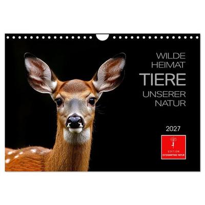 Wilde Heimat - Tiere unserer Natur (Wandkalender 2027 DIN A4 quer), CALVENDO Monatskalender