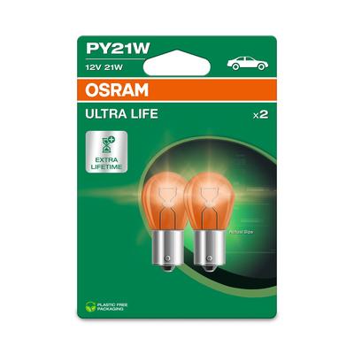OSRAM Glühlampe, Blinkleuchte ULTRA LIFE PY21W Doppelblister 7507ult2bl
