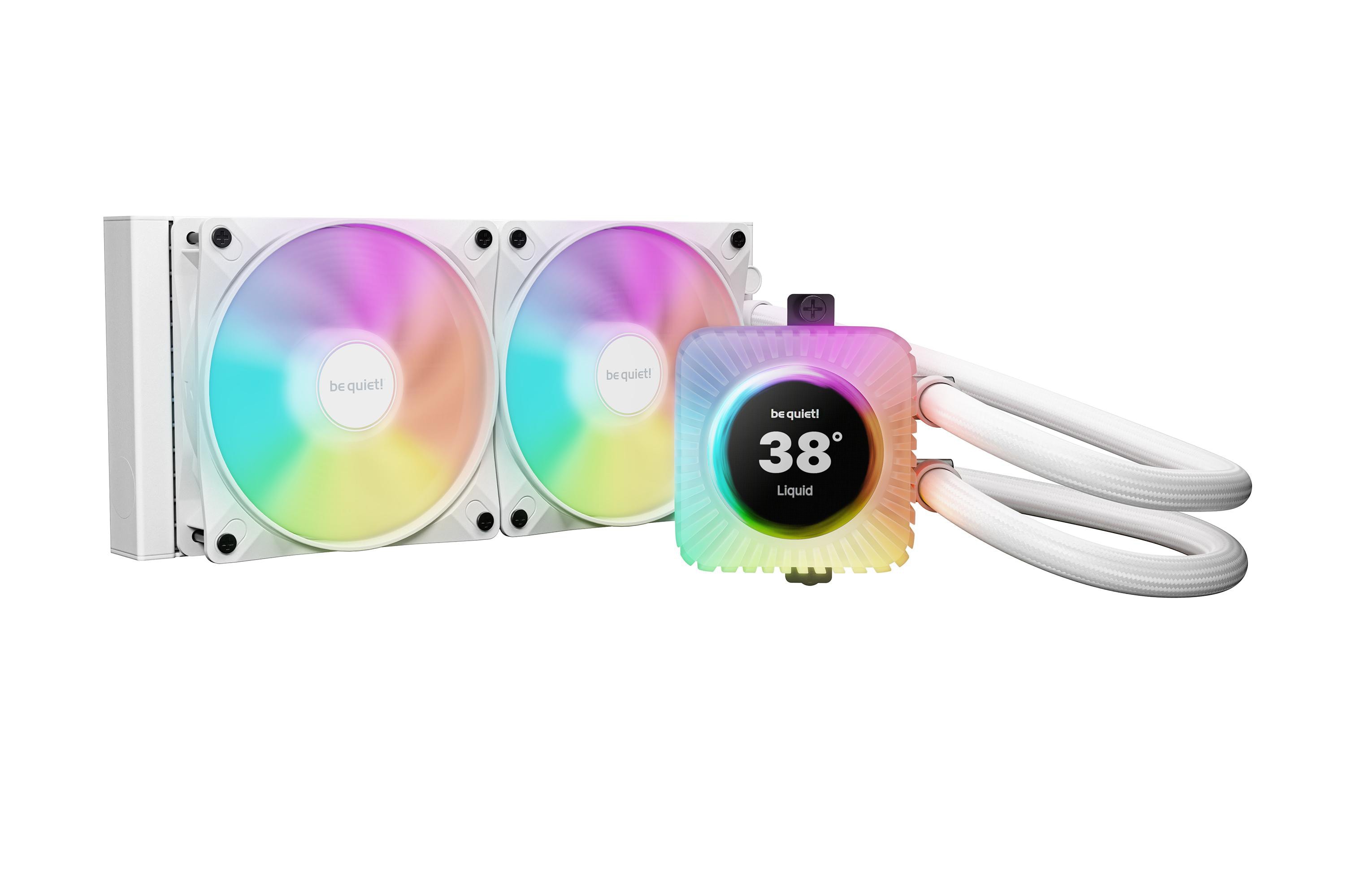 be quiet! Light LOOP IO LCD 240 mm White Wasserkühlung für Intel/AMD Prozessoren