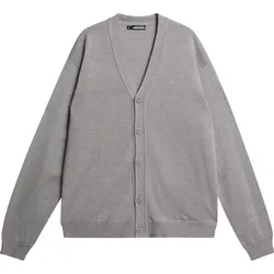 J. LINDEBERG Jacke Lucas Knitted Cardigan, grau