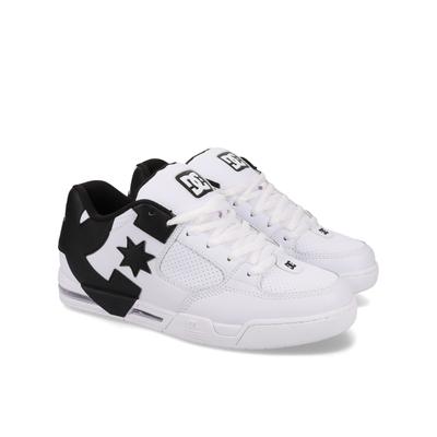 Sneaker DC SHOES "DC Command", Herren, Gr. 8,5(41), weiß (weißschwarz), Obermaterial:50.46% Leder, 49.54% Synthetikmaterial., Schuhe Sneaker