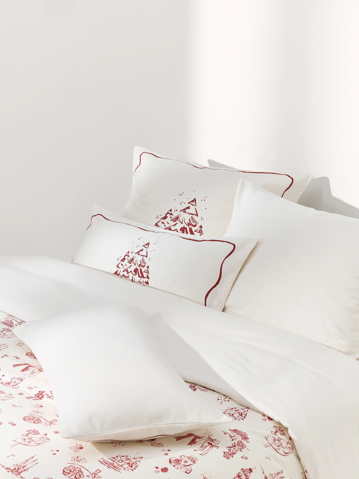Agathe Marty Clarette Designer Flanellen Kerstdekbedovertrek