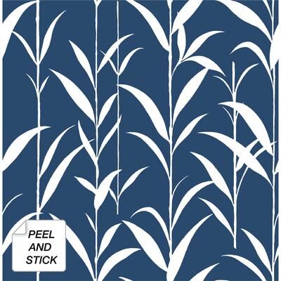 NextWall Bamboo Leaves Peel and Stick Wallpaper