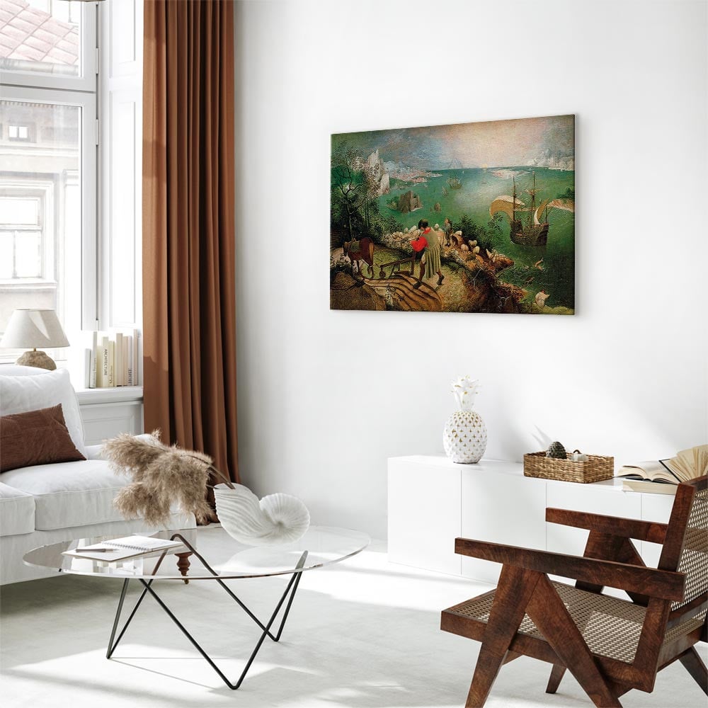 home24 Canvas afbeelding Landscape Fall Icarus in groen en meerkleurig, 60 x 40 cm