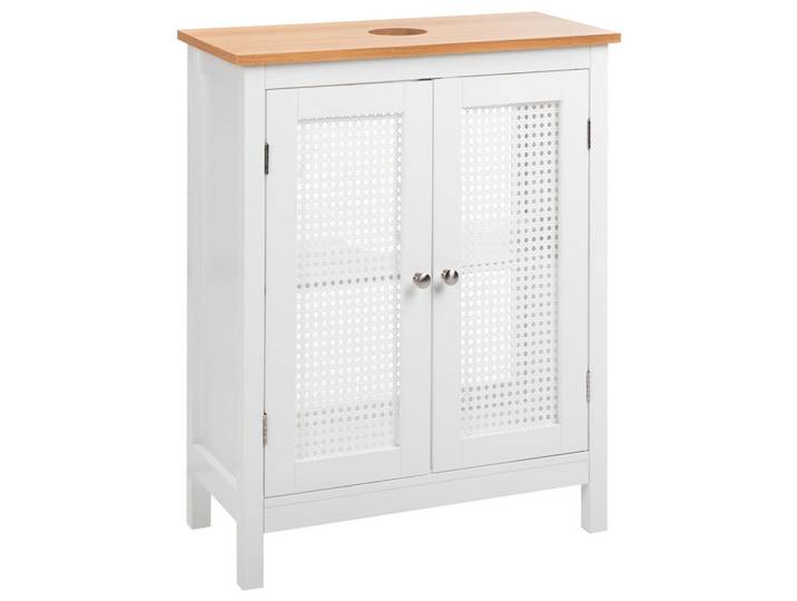 Beliani Waschbeckenunterschrank 60 cm Weiß Alamos, 60x75x30 cm, Badezimmer, Badmöbel, Waschbeckenunterschränke