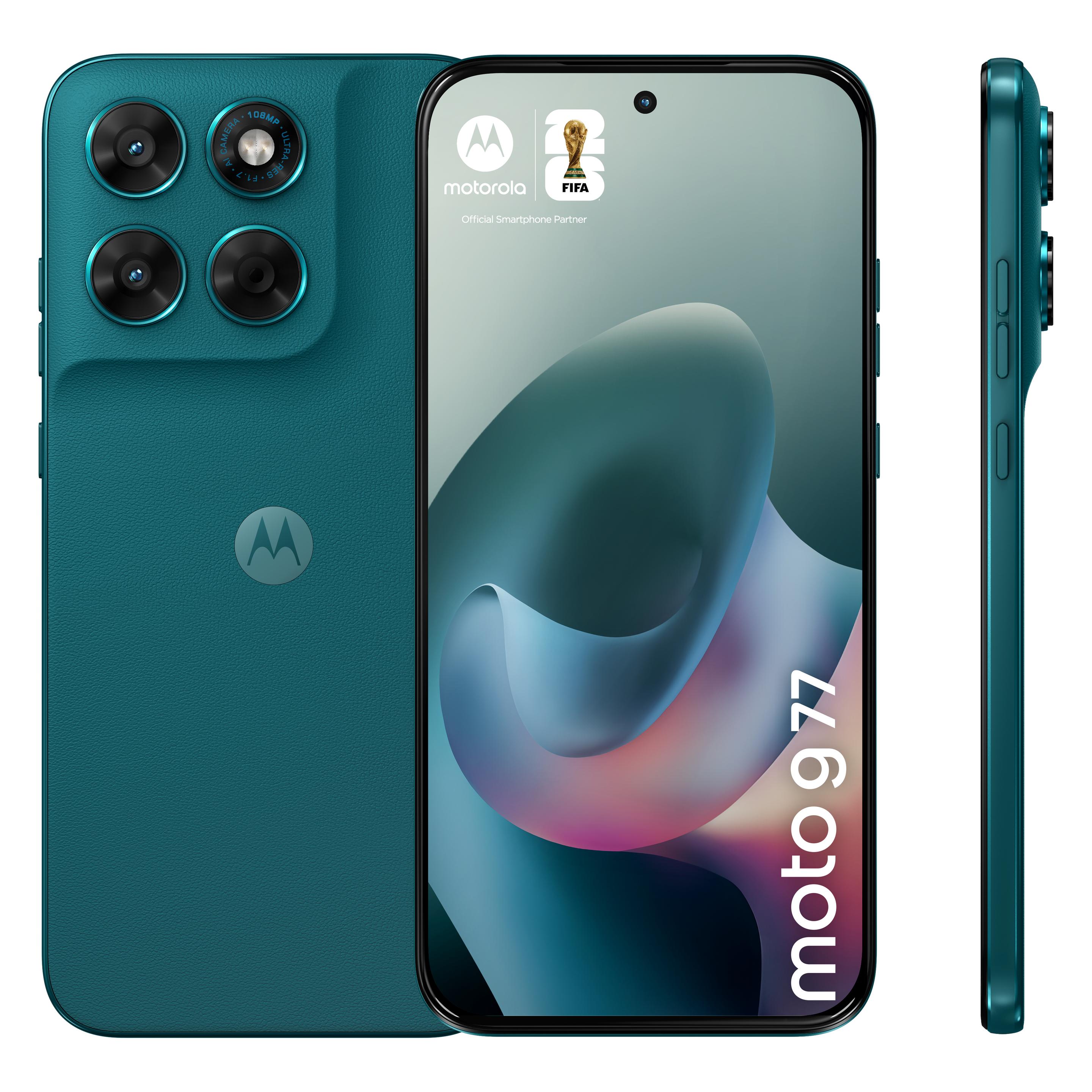 Motorola Smartphone G77 SHADED SPRUCE 8/128GB (128 GB, PANTONE Shaded Spruce, 6.80", Hybrid Dual SIM, 5G) (PBAW0006SE)