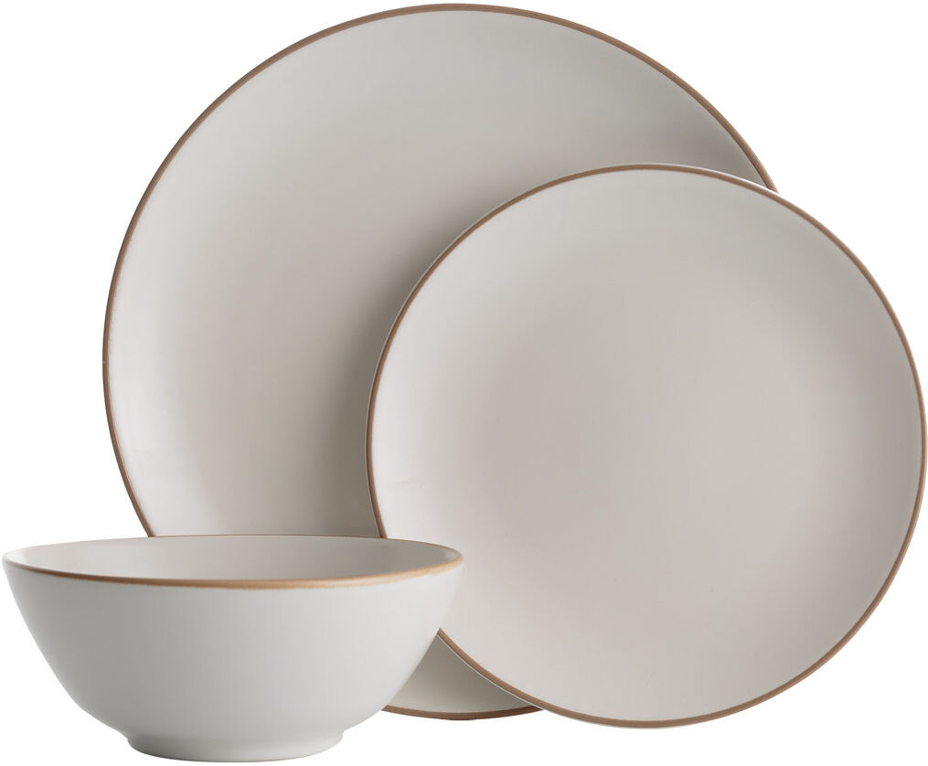 Mason Cash Classic Collection 12 Piece Dinnerware Set, Service for 4 Cream 12