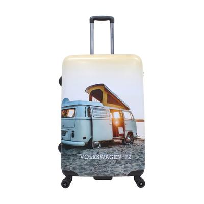 Koffer VOLKSWAGEN "Bus", Gr. B/H/T: 51cm x 78cm x 28cm, bunt (sand), Koffer, mit integriertem TSA-Zahlenschloss