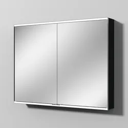 Sanipa Spiegelschrank „Marie“ 1008 × 785 × 157 mm in Vulkan (matt), ohne Spiegelheizung