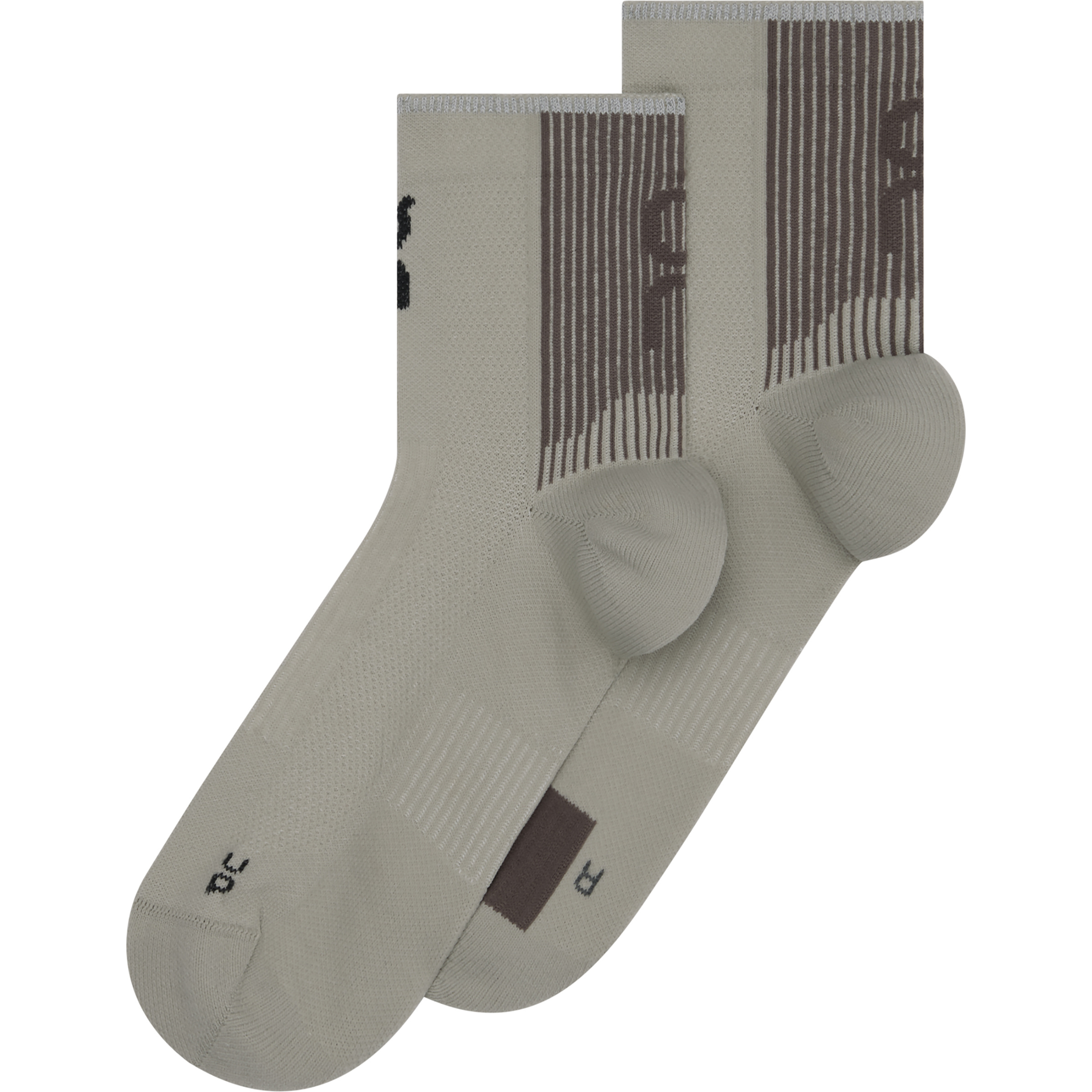 On Performance Run Mid Laufsocken grau Größe 35 Laufen | Trailrunning Elastisch