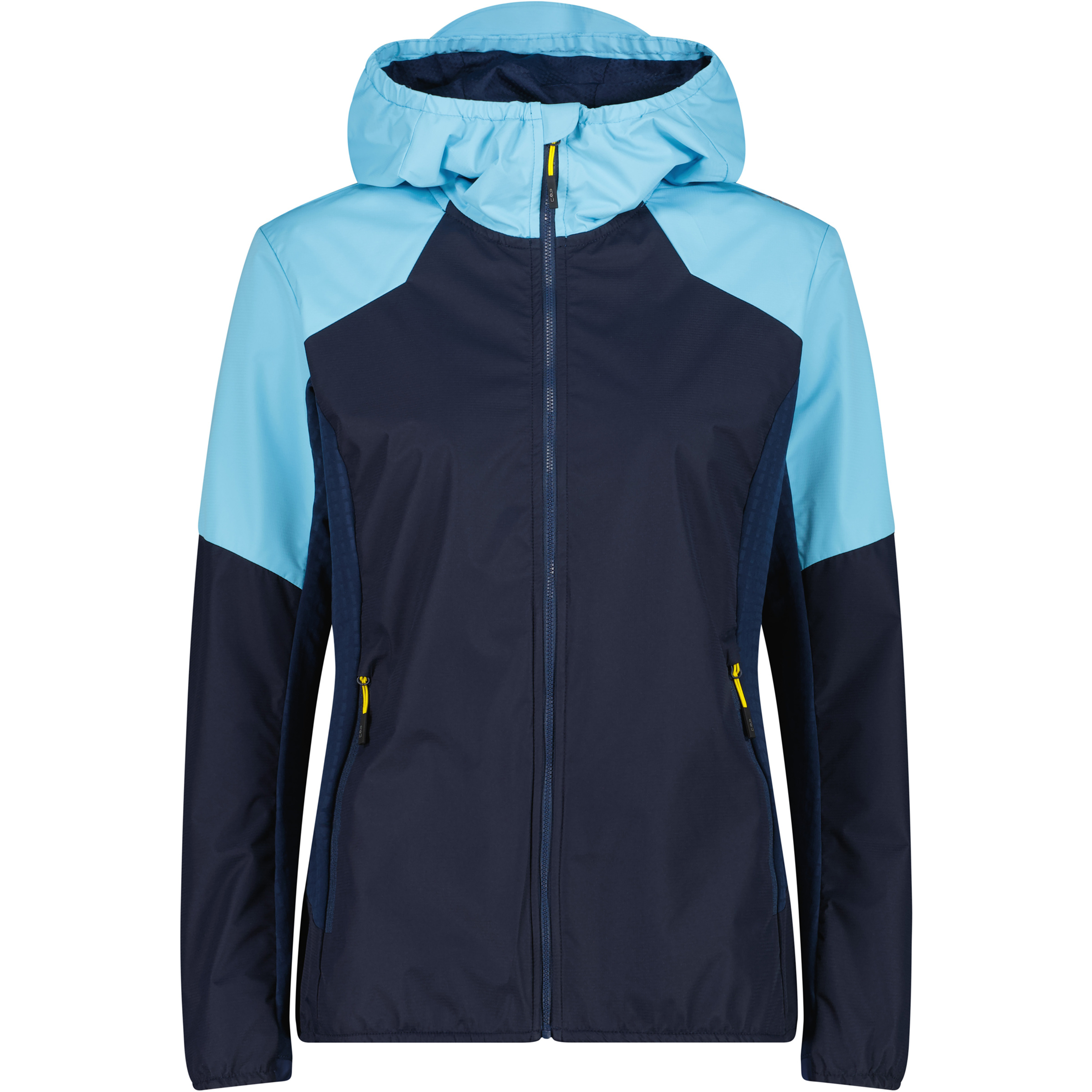 CMP Hybrid Damen Regenjacke blau Größe S Trekking Elastisch Wasserabweisend