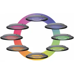 Näve, Deckenleuchte, LED-Deckenleuchte 1408377, 33W, 1800lm, CCT, weiss/schwarz, 50cm (1800 lm)