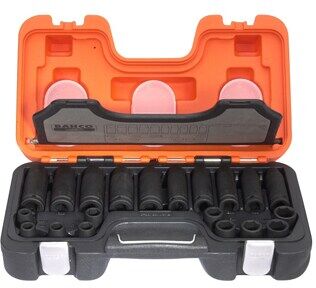 Bahco Krafthylssats, 1/2, D-DD/S20, 20 Del, 10-19 mm