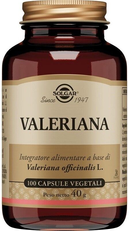 SOLGAR IT. MULTINUTRIENT SpA Solgar - Valeriana 100 Capsule Vegetali: Integratore di Valeriana per il Sonno e il Relax