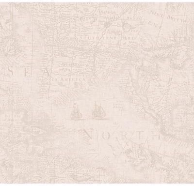 Seabrook Designs Metzi Map Unpasted Wallpaper