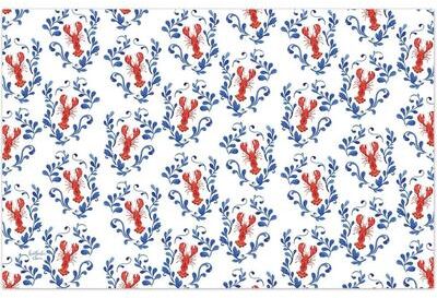 CounterArt "Seafood Bake 24 Premium Paper Placemats Made in The USA 17"" x 11"" Recyclable, Table Decoration, Easy Clean Up"