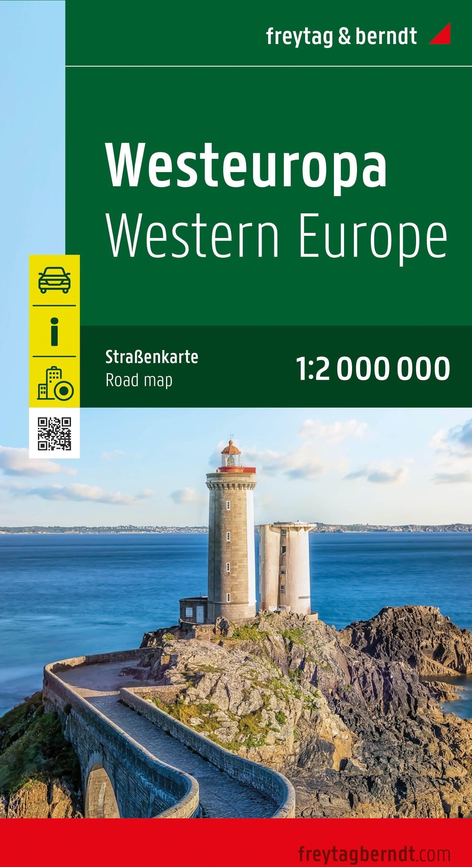 Carte routière - Europe de l’Ouest   Freytag & Berndt