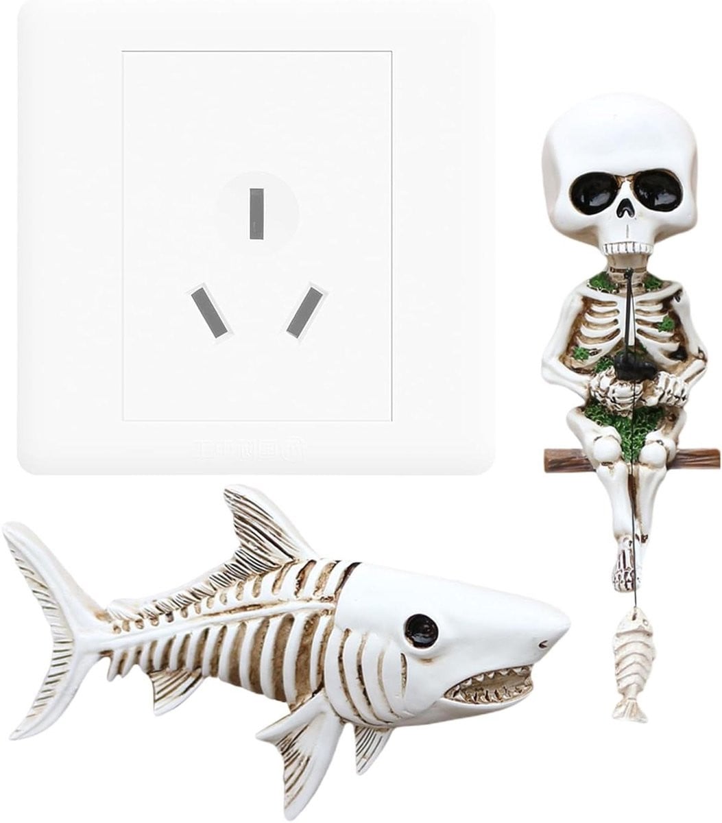 Skelet Beeld Gothic Figuur voor Halloween Decoratie Hoogte: 10,9 cm