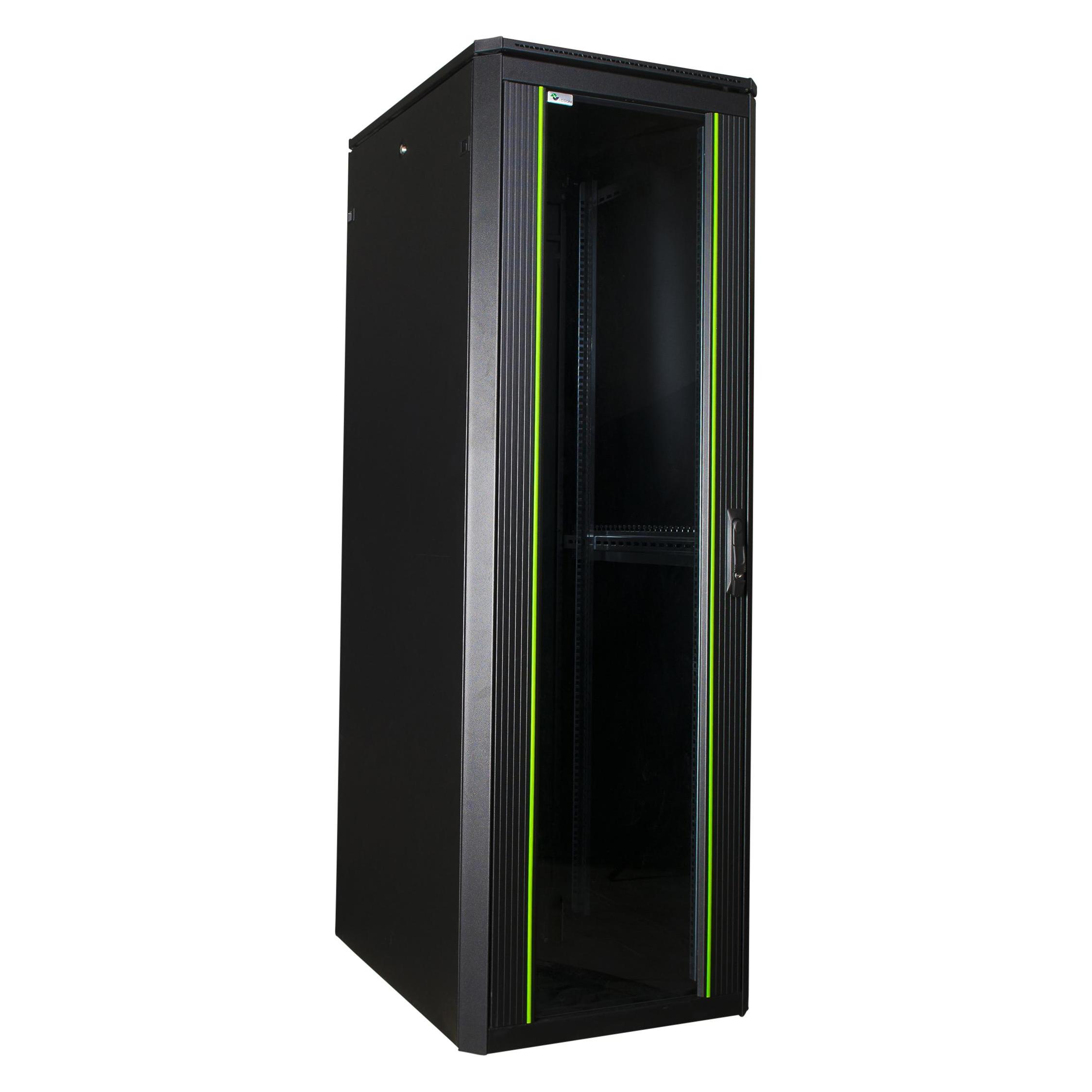 Logon RDL36U66BL Vrijstaande rek 36U 600kg Zwart rack (36 HE, 19 Zoll Rack) (RDL36U66BL)
