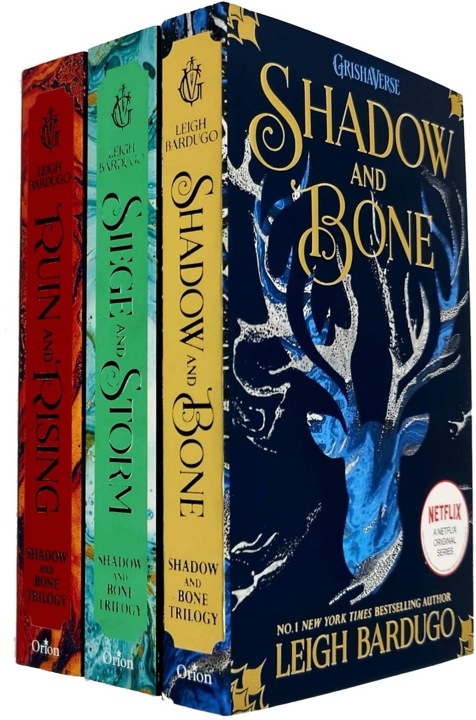 Orion Shadow and Bone Trilogy 3 Books Collection Set by Leigh Bardugo - Paperback - YA Fantasy Grishaverse - Ages 12-15 - Netflix Series
