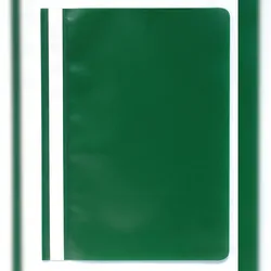 Exacompta 449215B 25x Schnellhefter mit Beschriftungsstreifen aus PP, für Format DIN A4, farbig sortiert - Grün