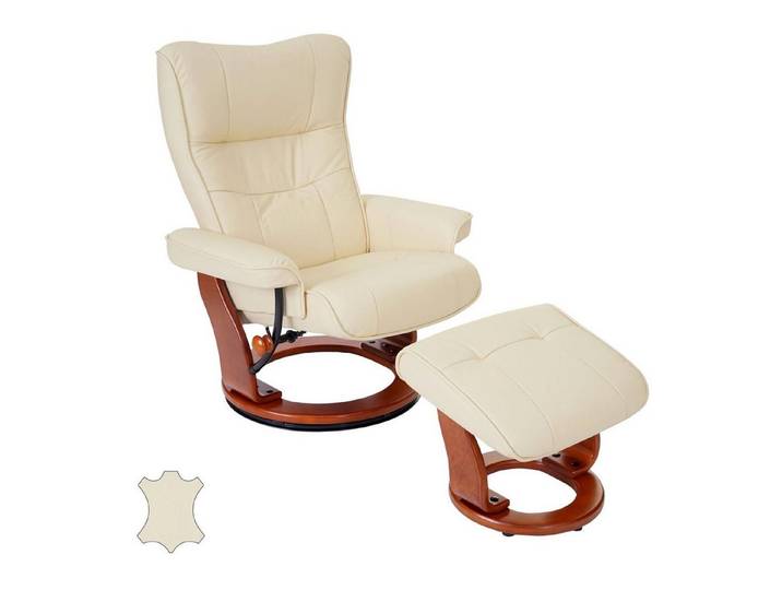 MCA furniture Relaxsessel Edmonton, Dicke Polsterung, Inkl. gepolstertem Fußhocker, Markenware von MCA