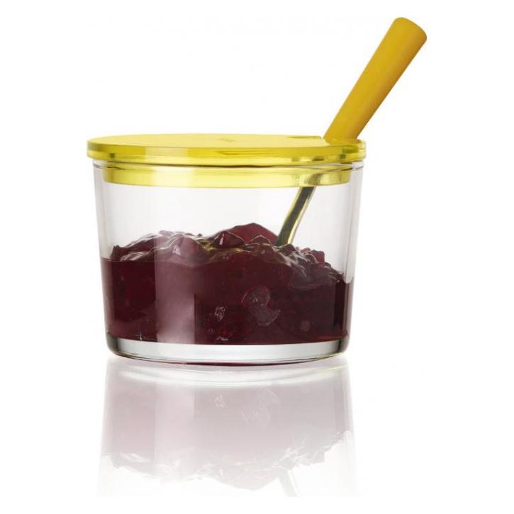 Montana: Marmeladendose Brunch mit Löffel, Transparent/Gelb (0.22 l) (018743)