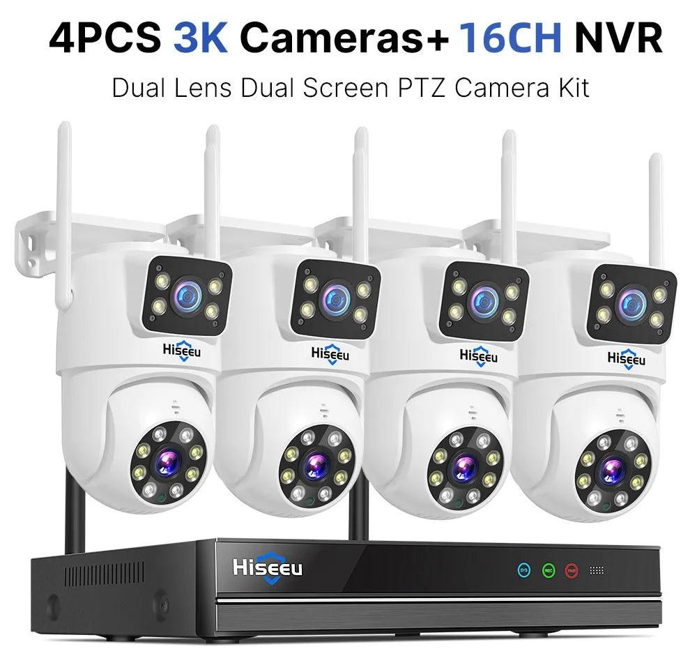 Selius 16-kanaals NVR Beveiligingsset met Draadloze IP Camera, AI Mensendetectie en Nachtzicht